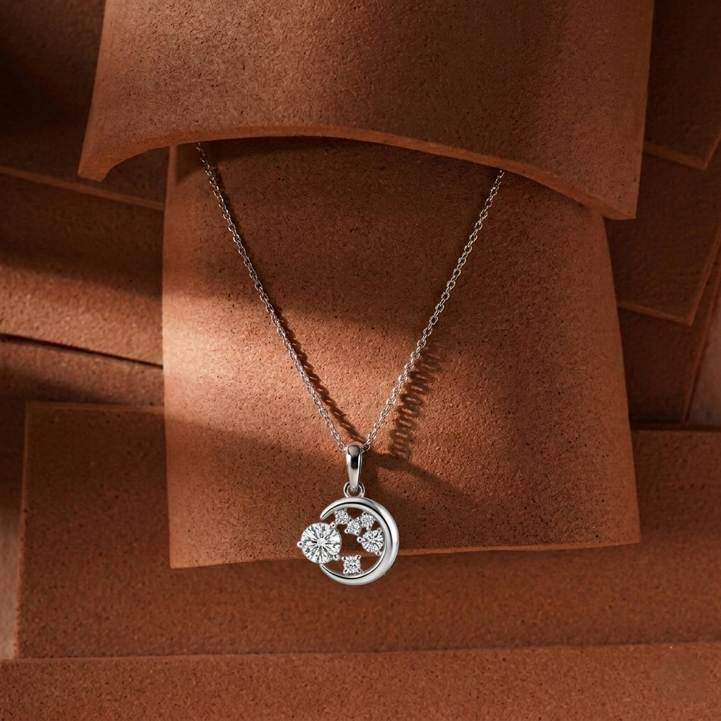 Elegant Diamond Pendant Necklace in Gold