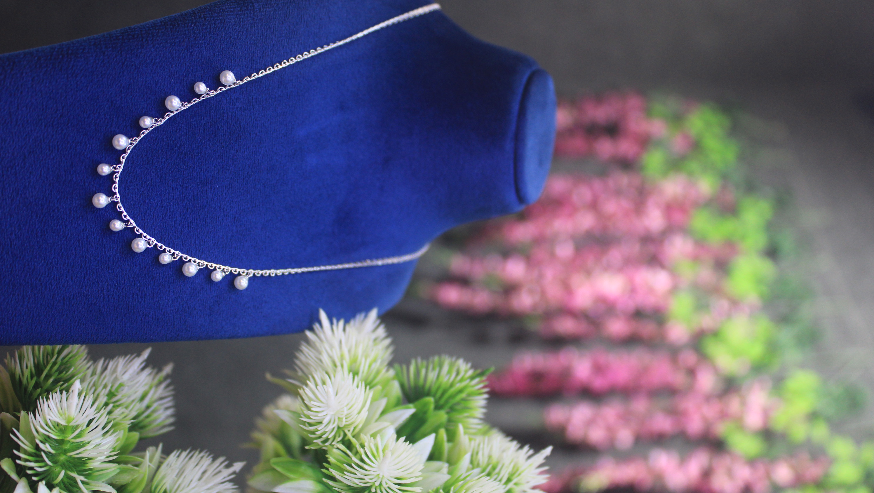 Dainty Pearl Drop Necklace – Minimalist Silver Chain with Freshwater-Style Pearls, Elegant Bridal & Everyday Jewelry 4