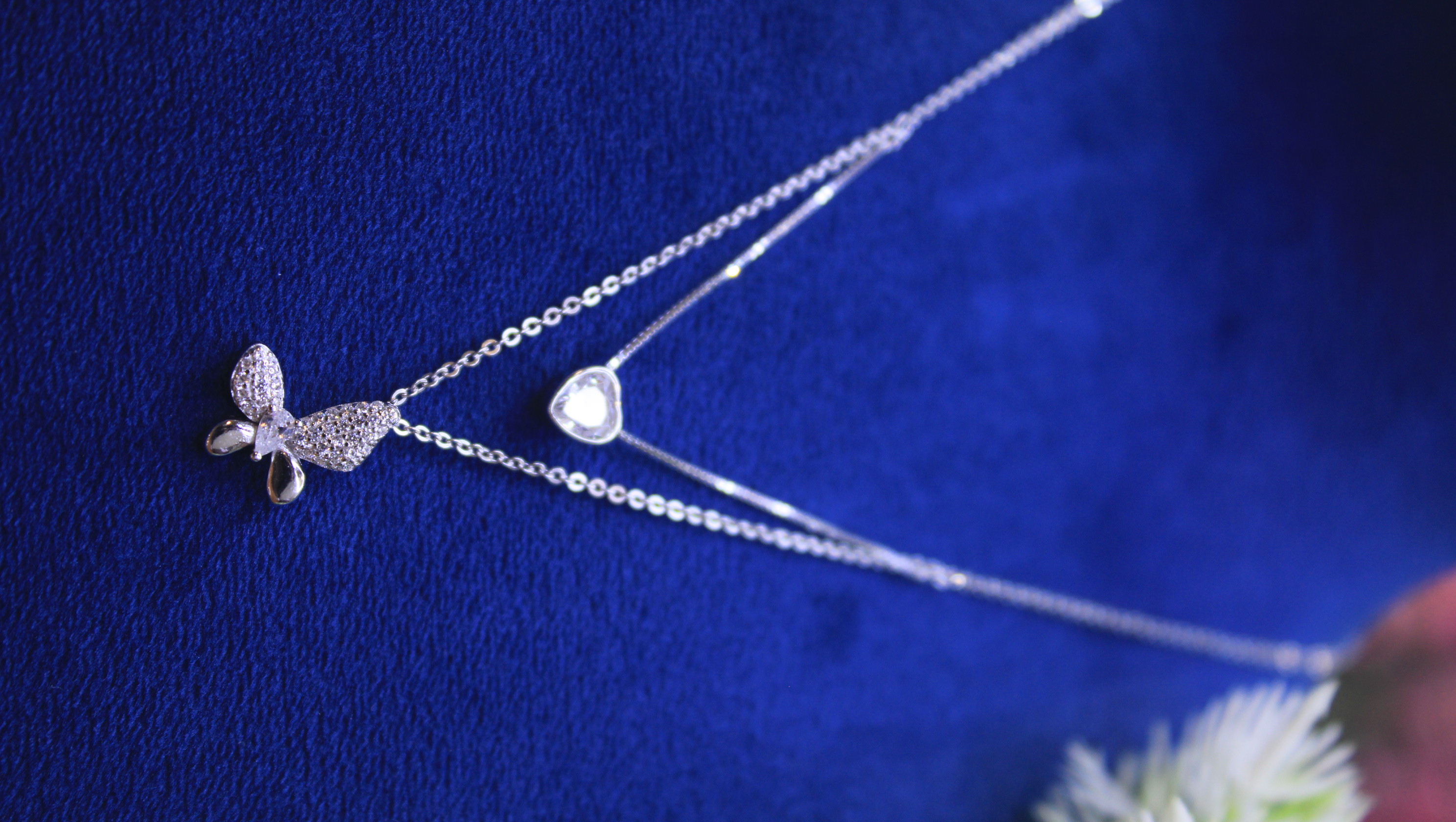 Dainty Layered Necklace Set  Silver Butterfly Pendant & Heart Charm  Minimalist Jewelry for Women Cute Everyday Layered Chain Gift for Her 3