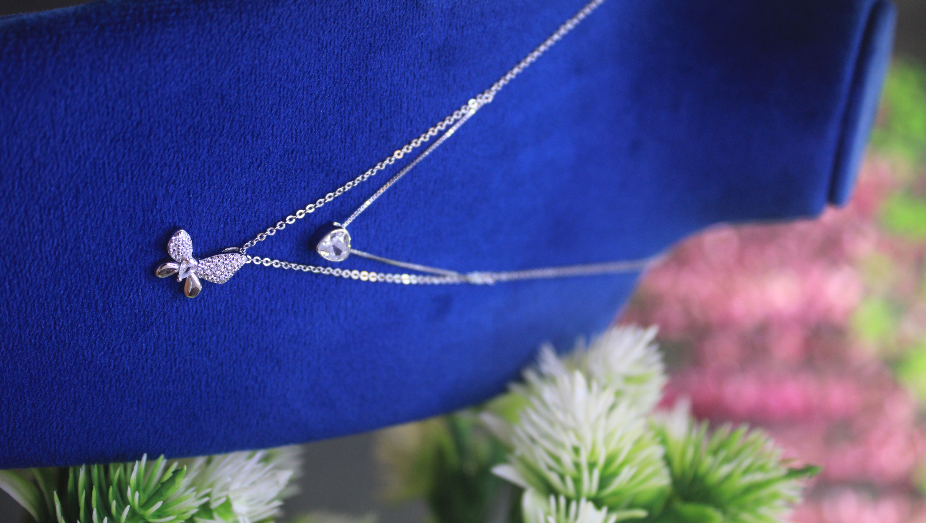 Dainty Layered Necklace Set  Silver Butterfly Pendant & Heart Charm  Minimalist Jewelry for Women Cute Everyday Layered Chain Gift for Her 4