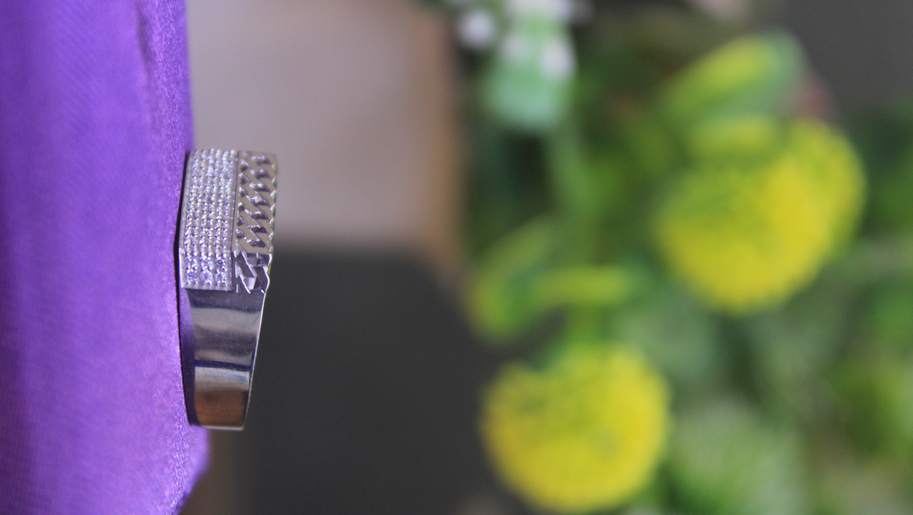 925 Sterling Silver Men’s CZ Studded Statement Ring | Premium Designer Silver Jewellery 2