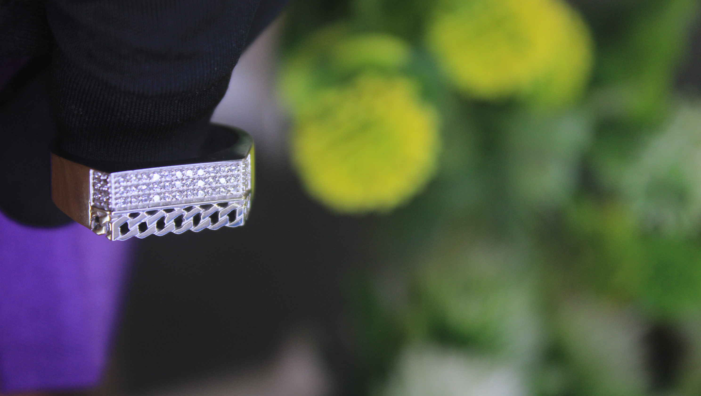 925 Sterling Silver Men’s CZ Studded Statement Ring | Premium Designer Silver Jewellery 4