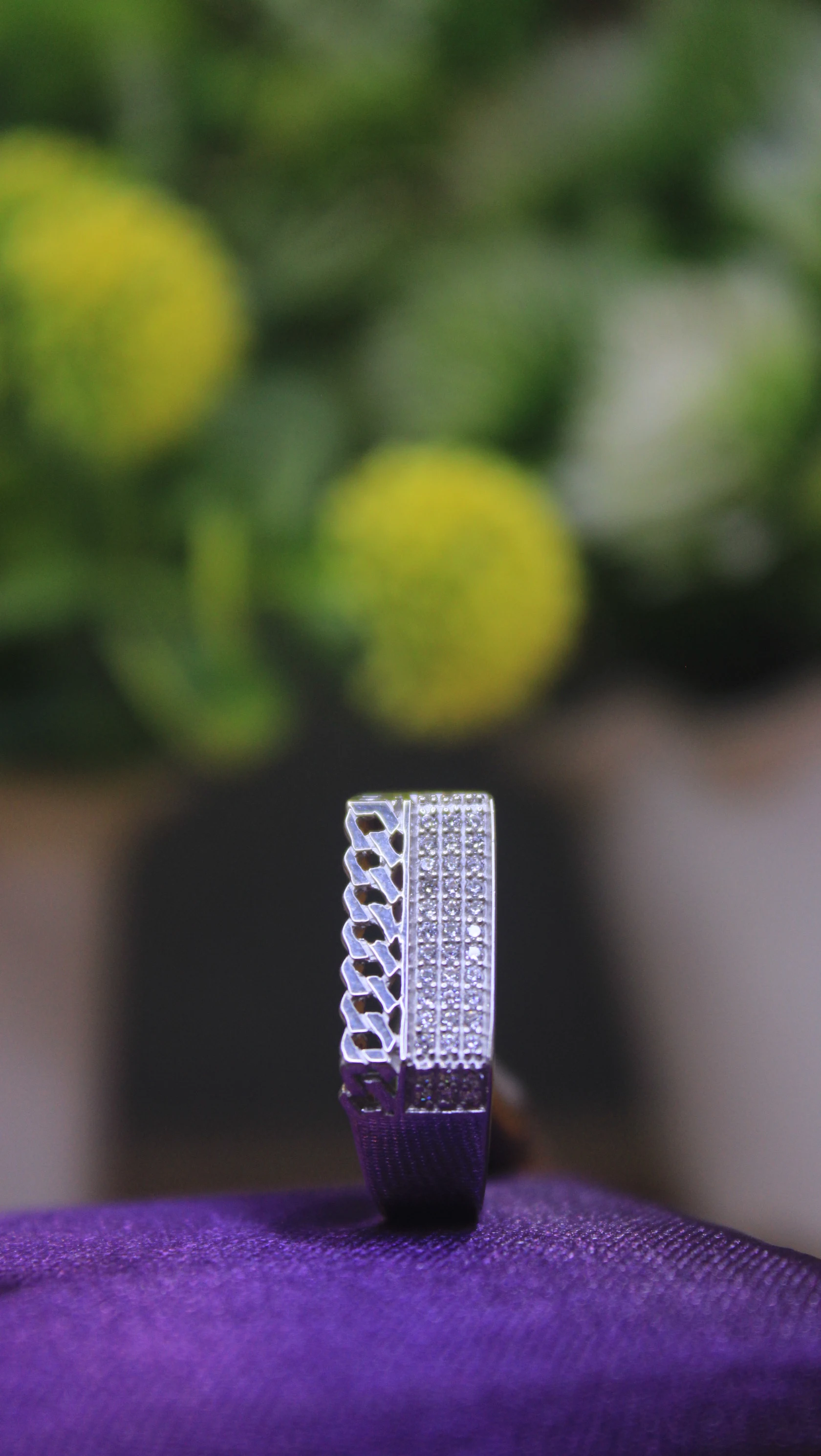 925 Sterling Silver Men’s CZ Studded Statement Ring | Premium Designer Silver Jewellery 2