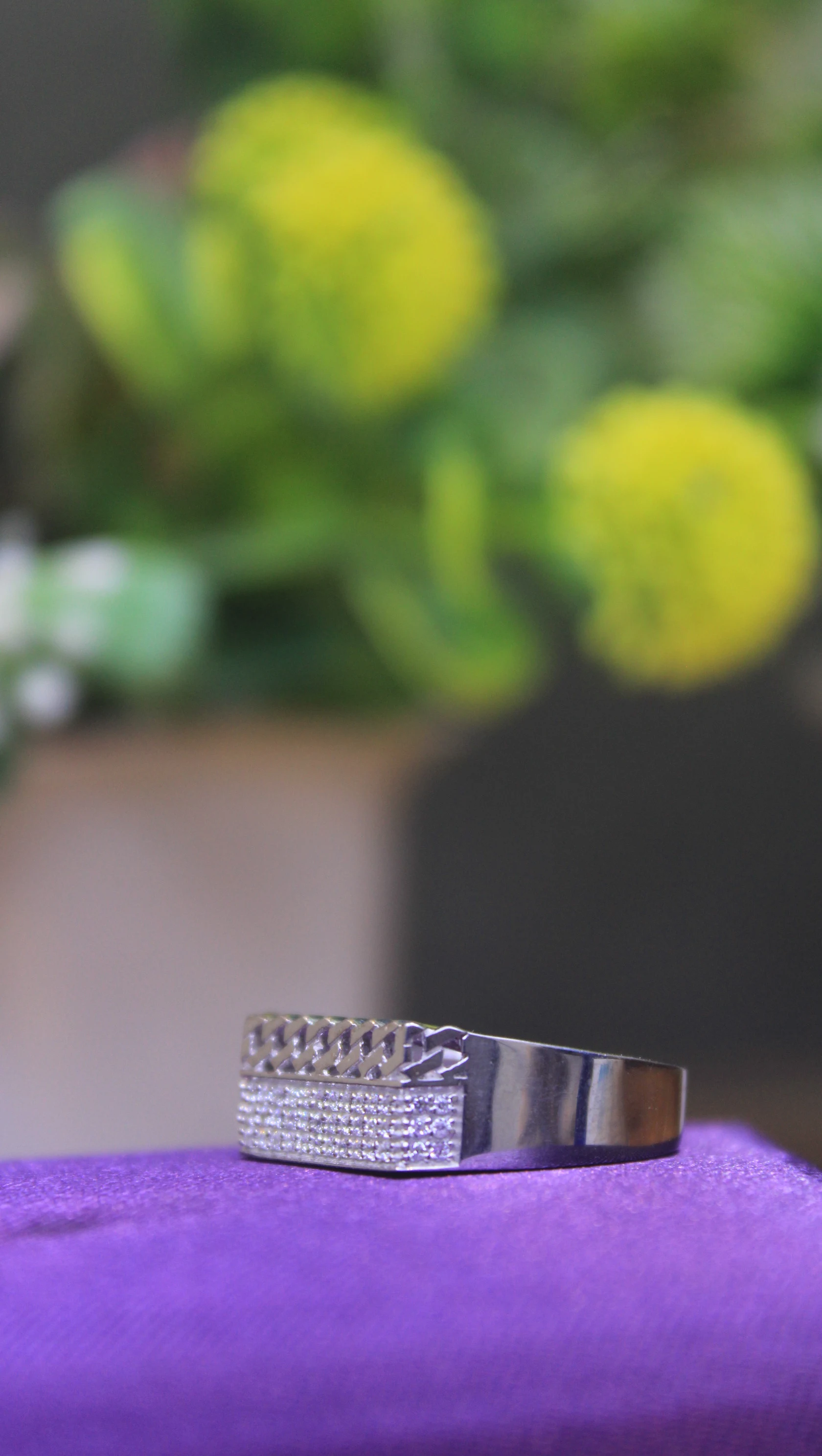 925 Sterling Silver Men’s CZ Studded Statement Ring | Premium Designer Silver Jewellery 3