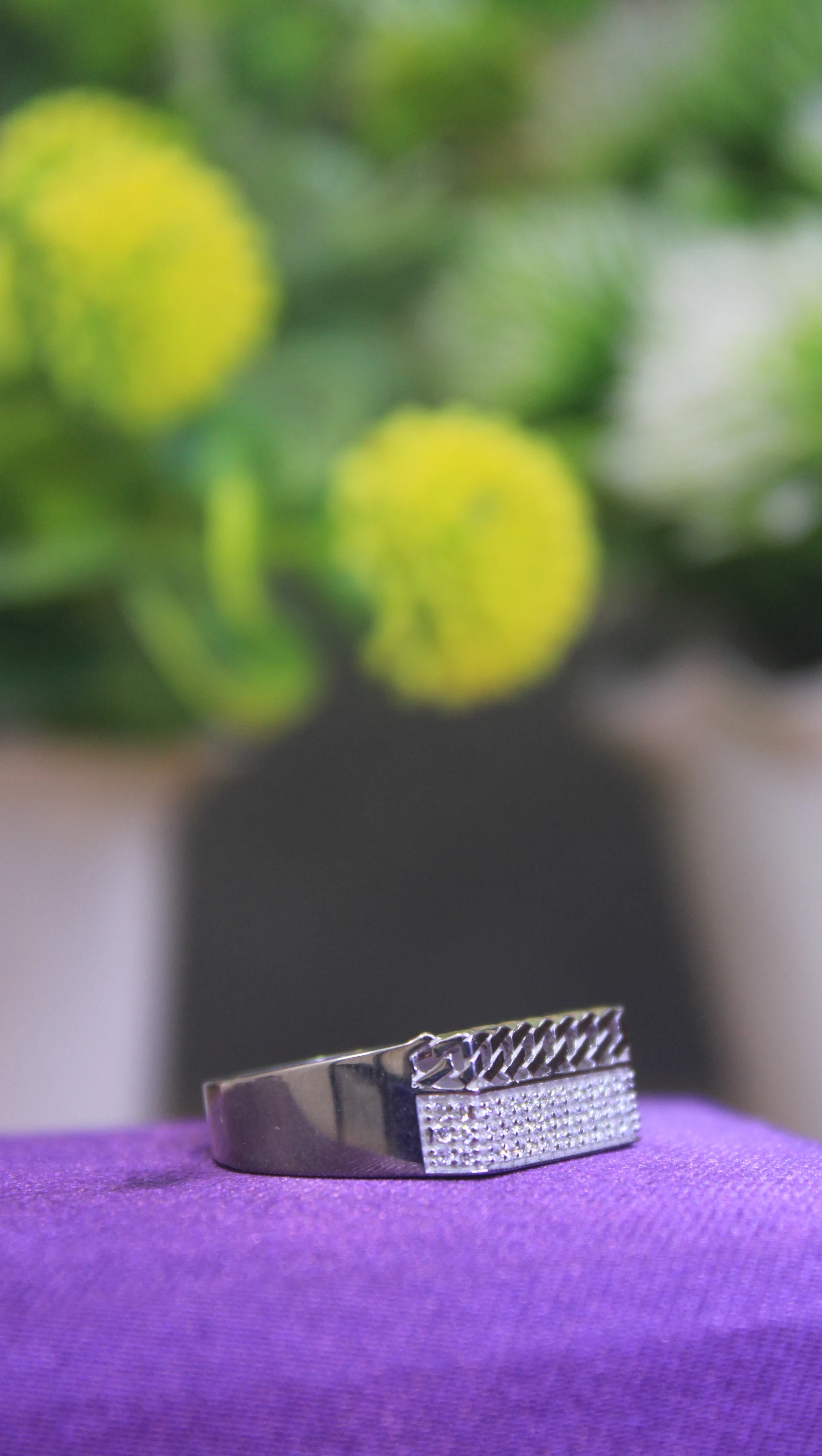 925 Sterling Silver Men’s CZ Studded Statement Ring | Premium Designer Silver Jewellery 4