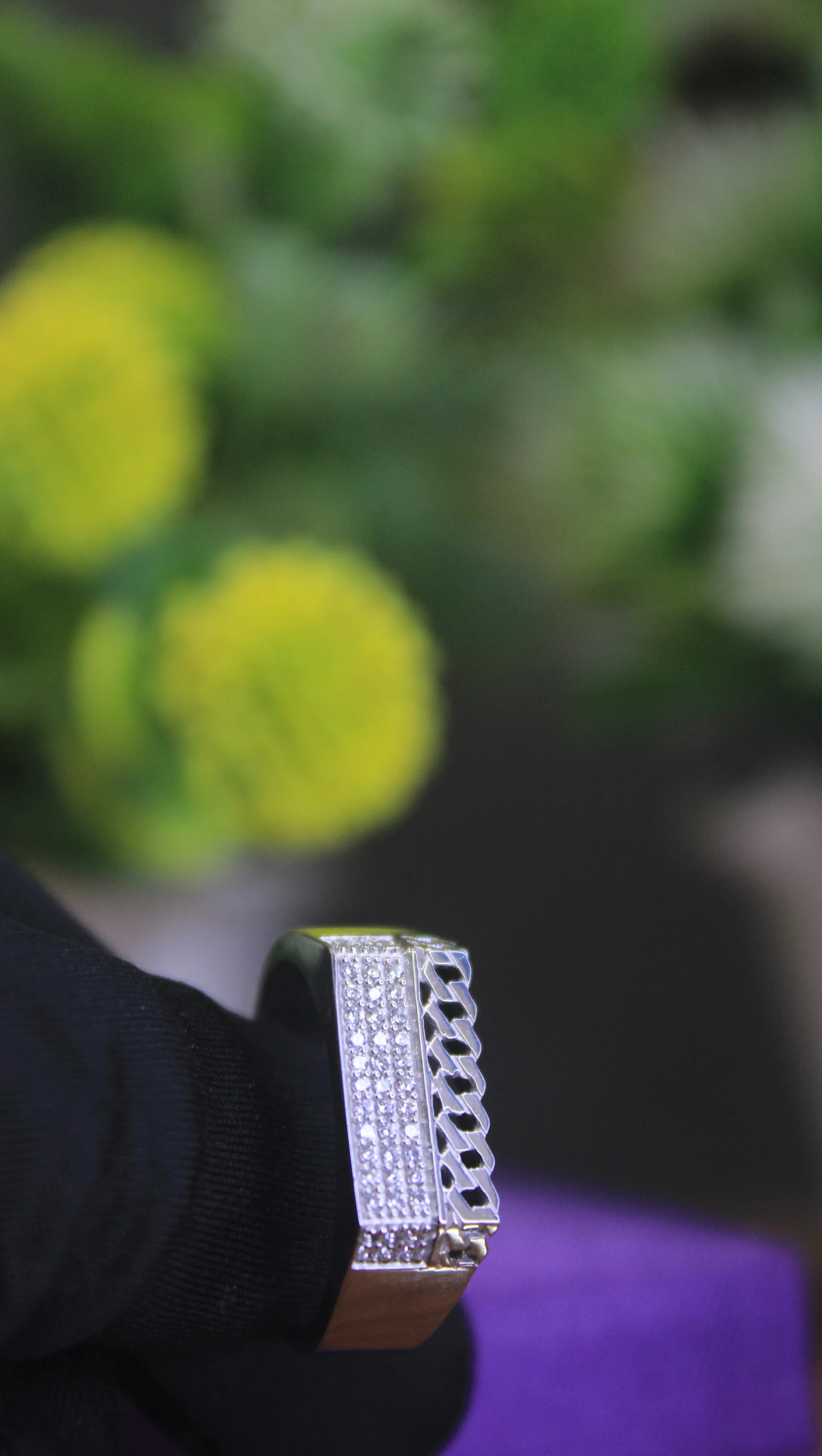 925 Sterling Silver Men’s CZ Studded Statement Ring | Premium Designer Silver Jewellery 5